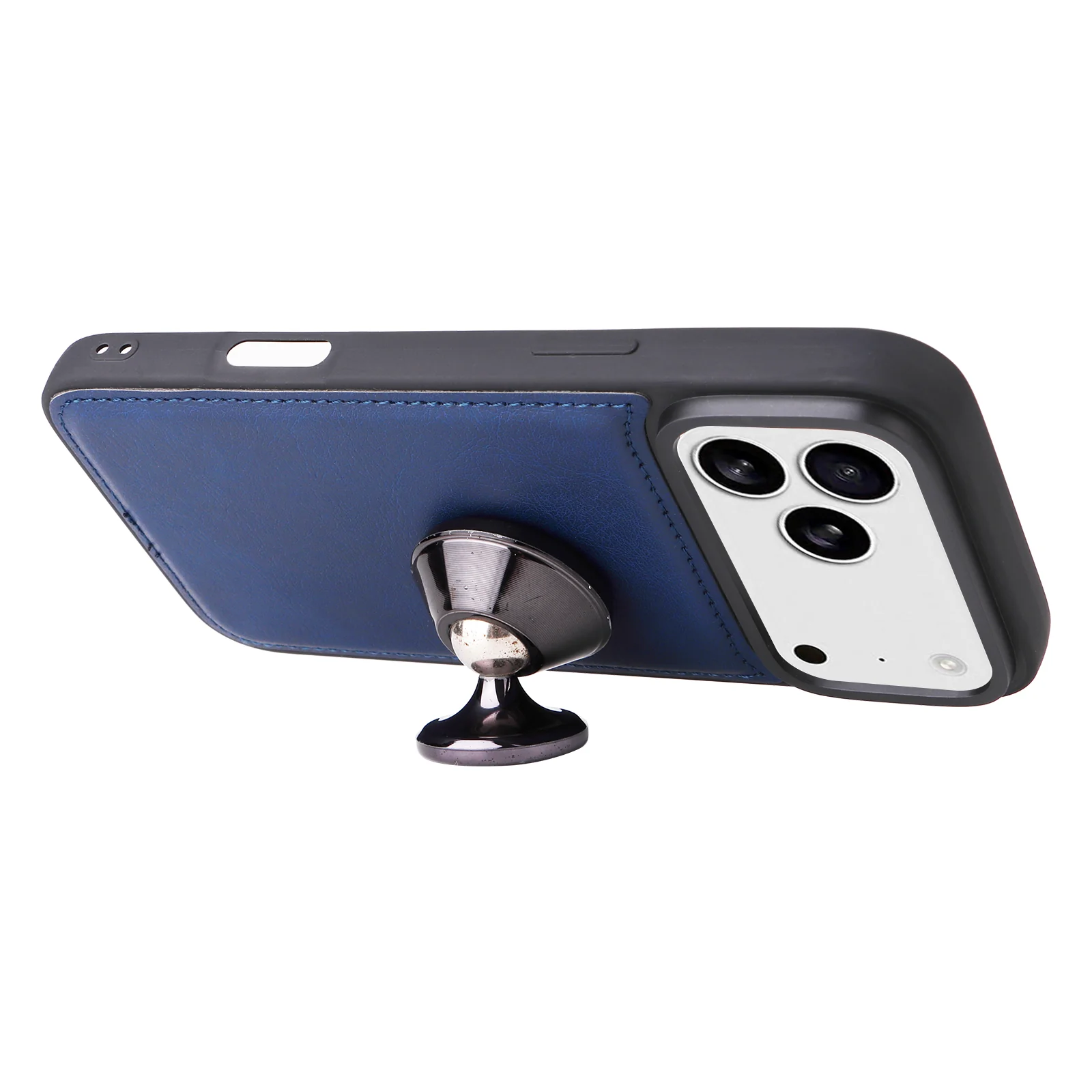 For iPhone 17 Pro Max Case 2 in 1 Detachable Magnetic Leather Wallet Mobile Cover with Strap - Blue - Image 5