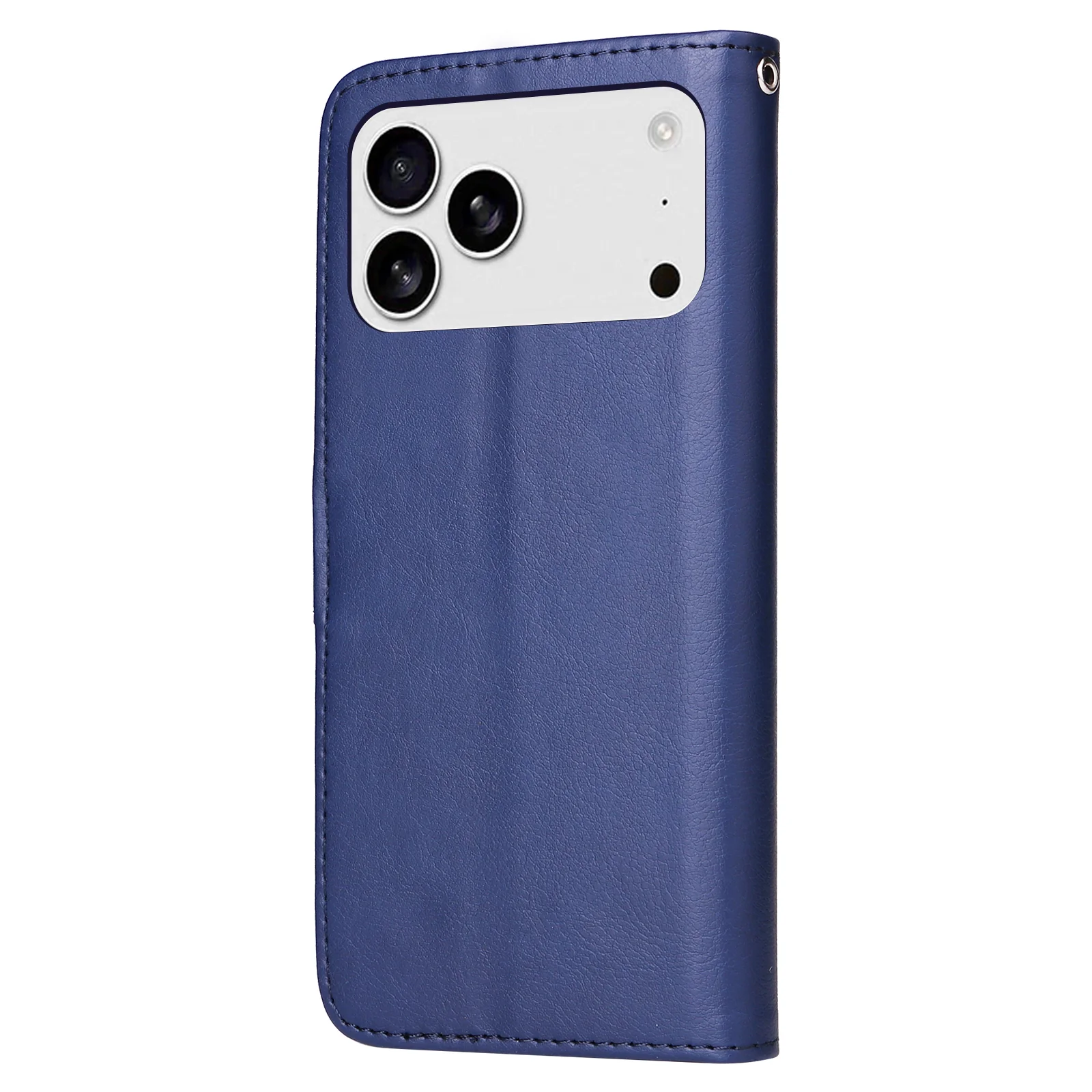 For iPhone 17 Pro Max Case 2 in 1 Detachable Magnetic Leather Wallet Mobile Cover with Strap - Blue - Image 7