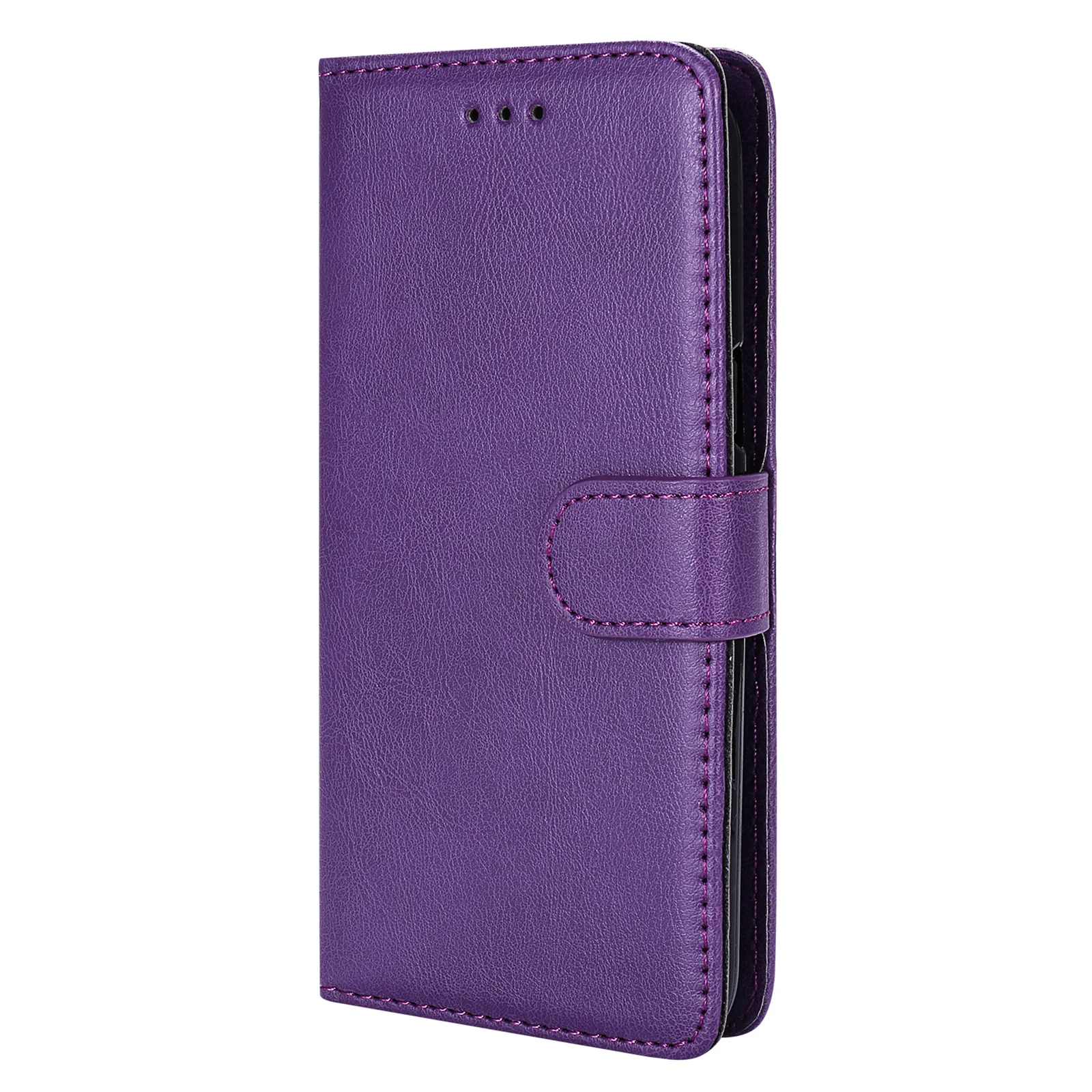 For iPhone 17 Pro Max Case 2 in 1 Detachable Magnetic Leather Wallet Mobile Cover with Strap - Purple - Image 7