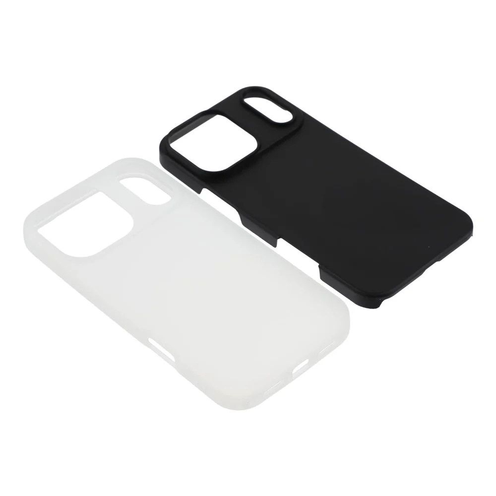For iPhone 17 Pro Max Case 2 in 1 PC + TPU Frosted Phone Case Large Camera Cutout - Black - Image 6
