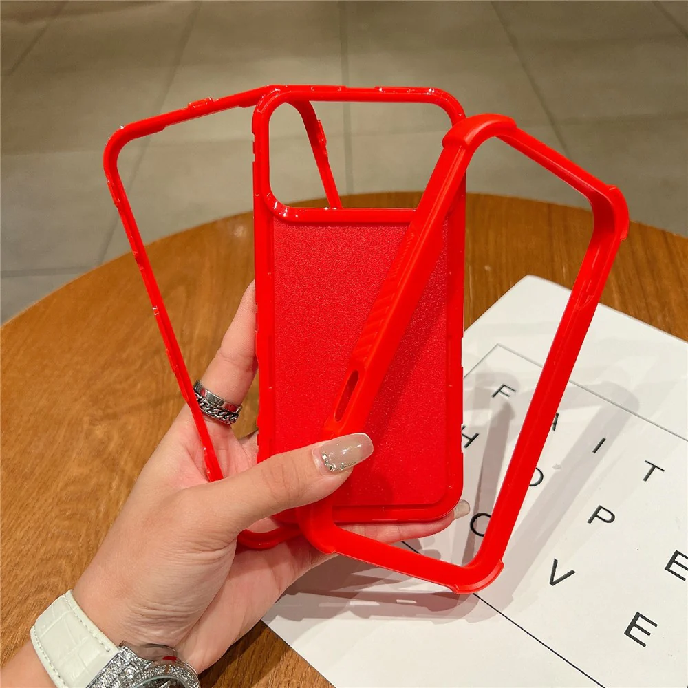 For iPhone 17 Pro Max Case 3 in 1 Shockproof PC TPU Matte Phone Back Cover - Black - Image 2