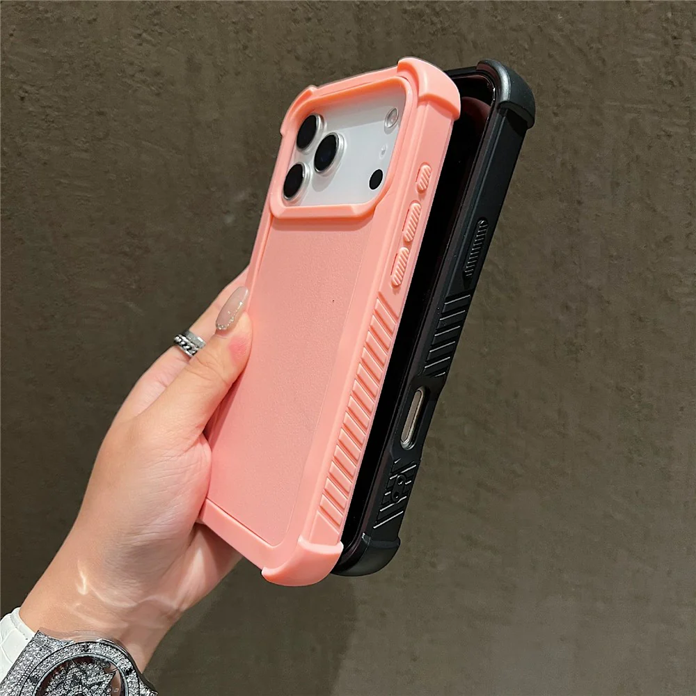 For iPhone 17 Pro Max Case 3 in 1 Shockproof PC TPU Matte Phone Back Cover - Blue - Image 3