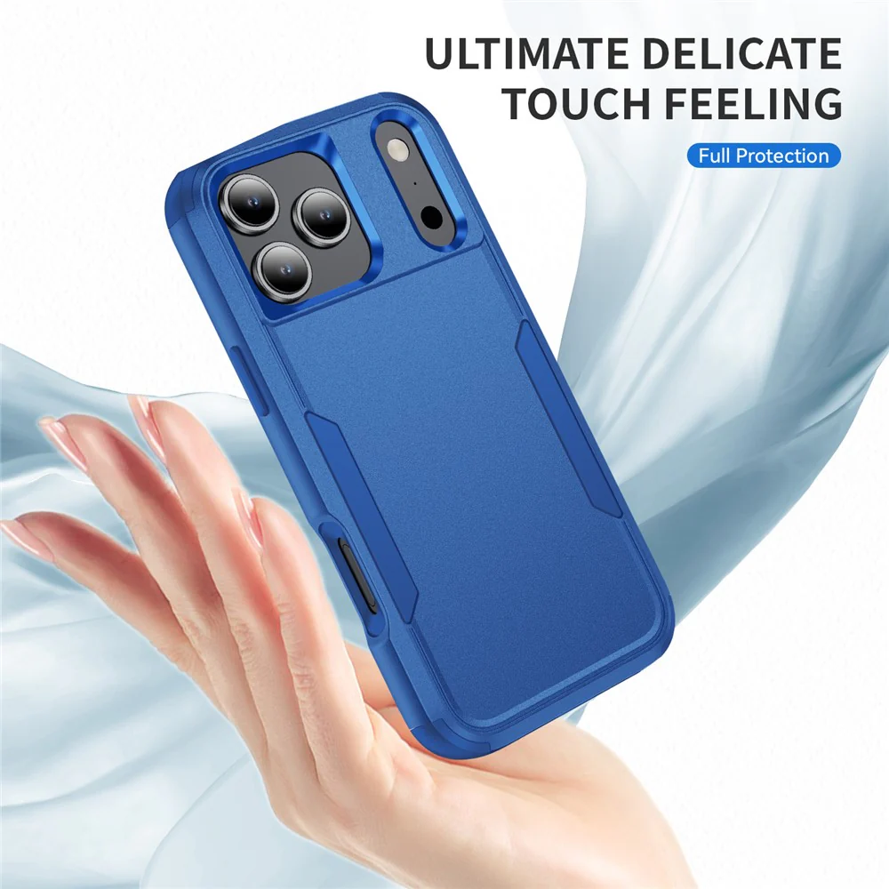 For iPhone 17 Pro Max Case 3 in 1 Shockproof TPU PC Phone Cover - Sapphire - Image 2