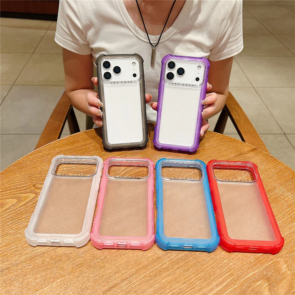 For iPhone 17 Pro Max Case 3 in 1 TPU+PC Matte Phone Cover Shockproof Back Protector - Orange - Image 8