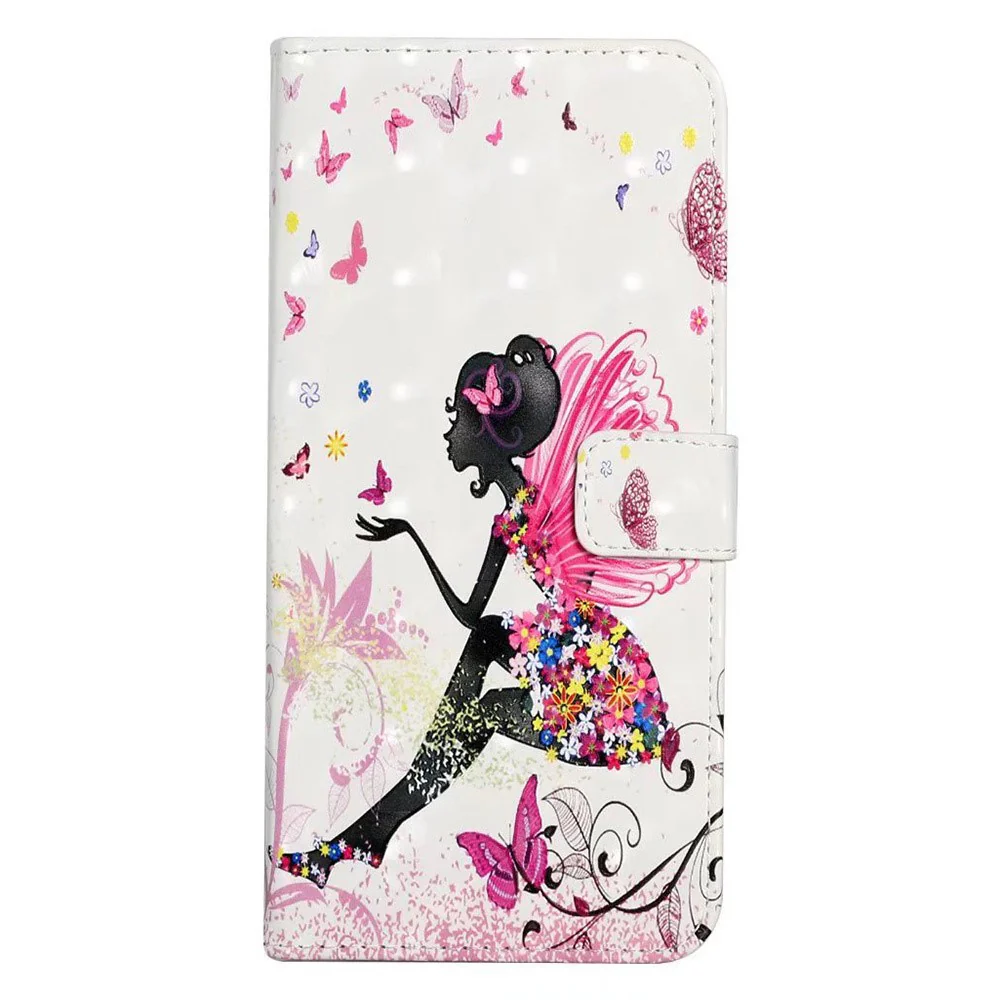 For iPhone 17 Pro Max Case 3D Creative Pattern PU Leather Stand Phone Cover - Girl - Image 5