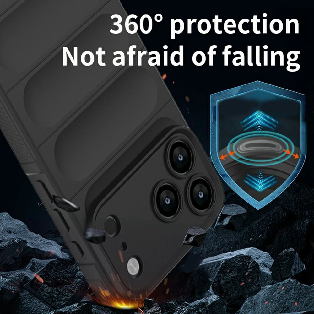For iPhone 17 Pro Max Case Anti-Drop Soft TPU Rugged Phone Back Cover - Light Purple - Image 3