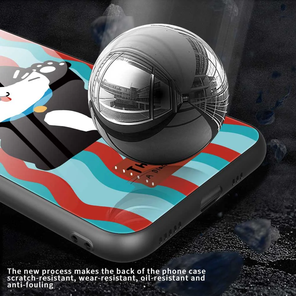 For iPhone 17 Pro Max Case Anti Drop TPU PC Tempered Glass Pattern Printing Phone Back Cover - B0198 - Image 5
