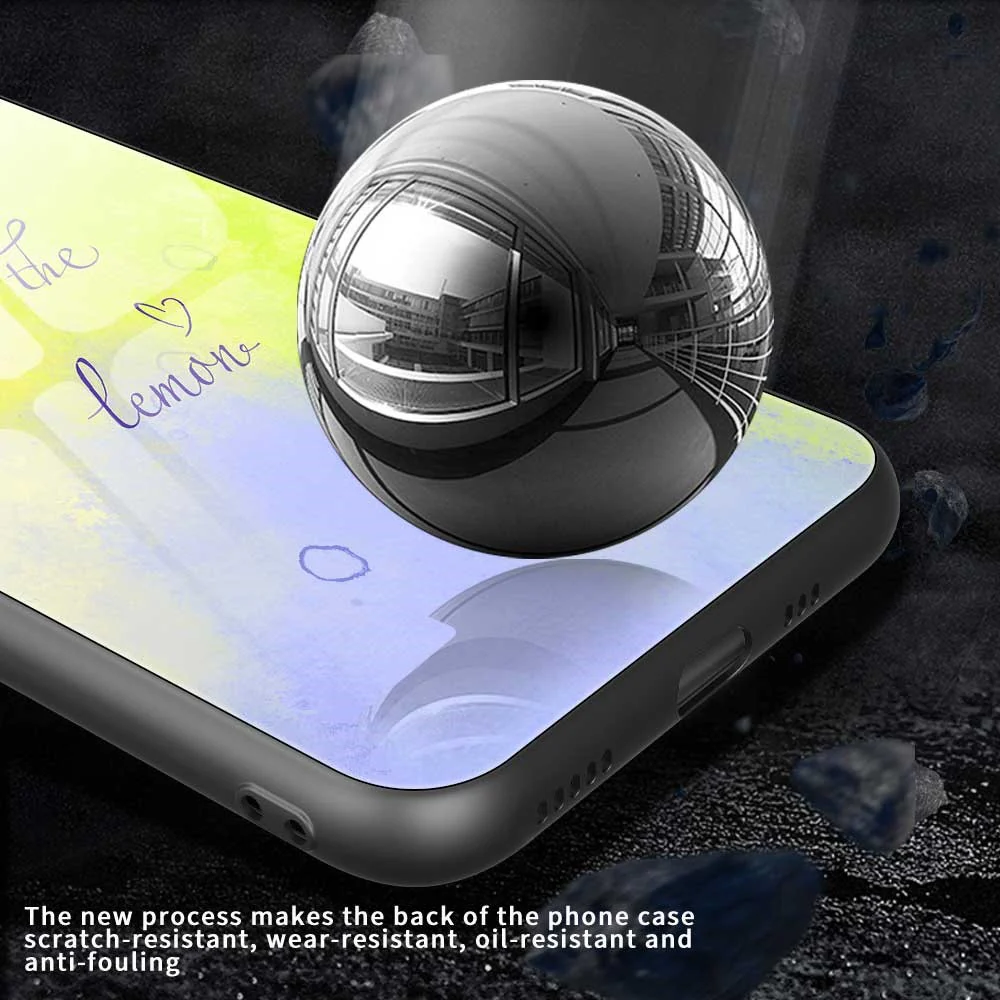 For iPhone 17 Pro Max Case Anti Drop TPU PC Tempered Glass Pattern Printing Phone Back Cover - B0206 - Image 5