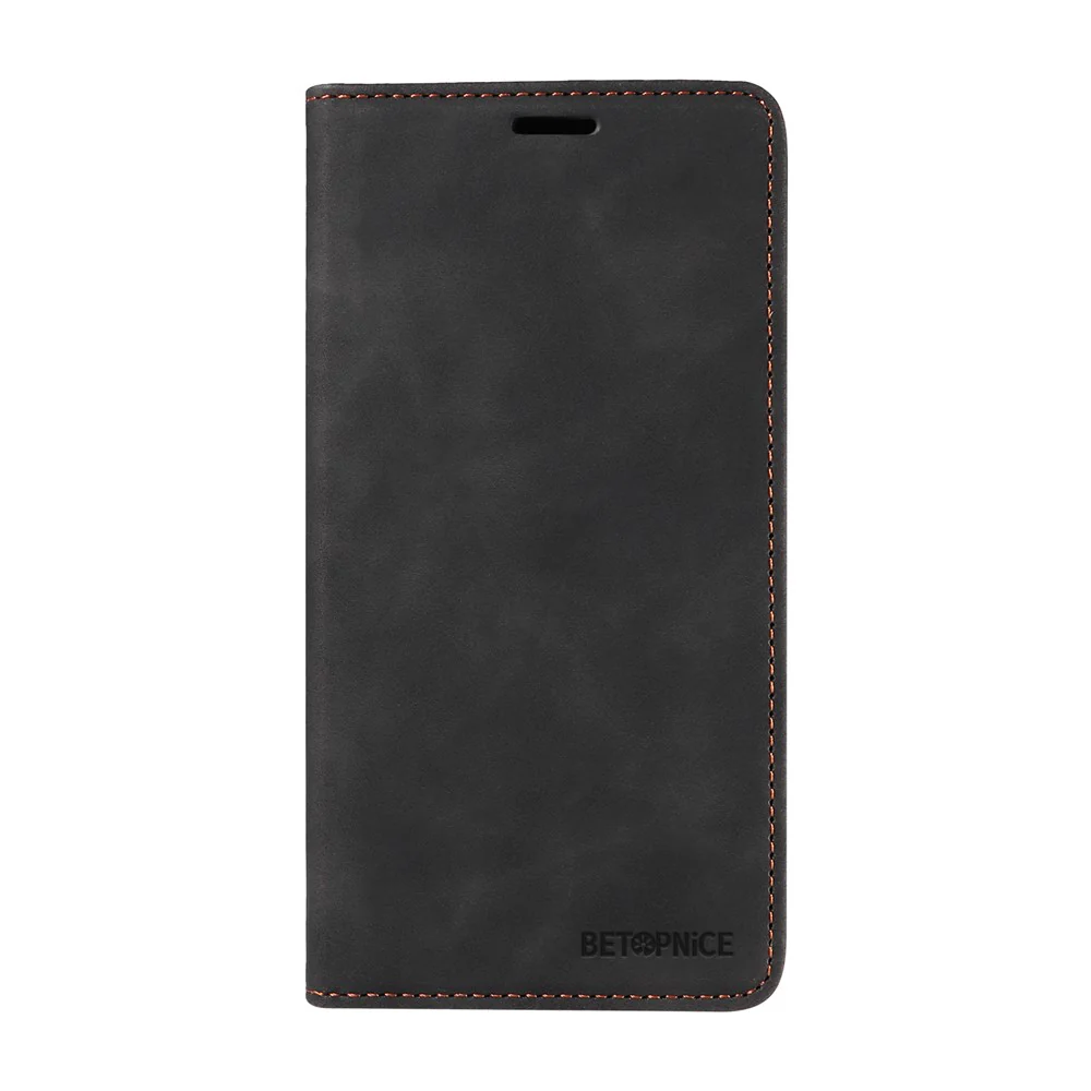 For iPhone 17 Pro Max Case BETOPNICE Magnetic Closure RFID Blocking Wallet Stand Leather Phone Cover - Black - Image 4