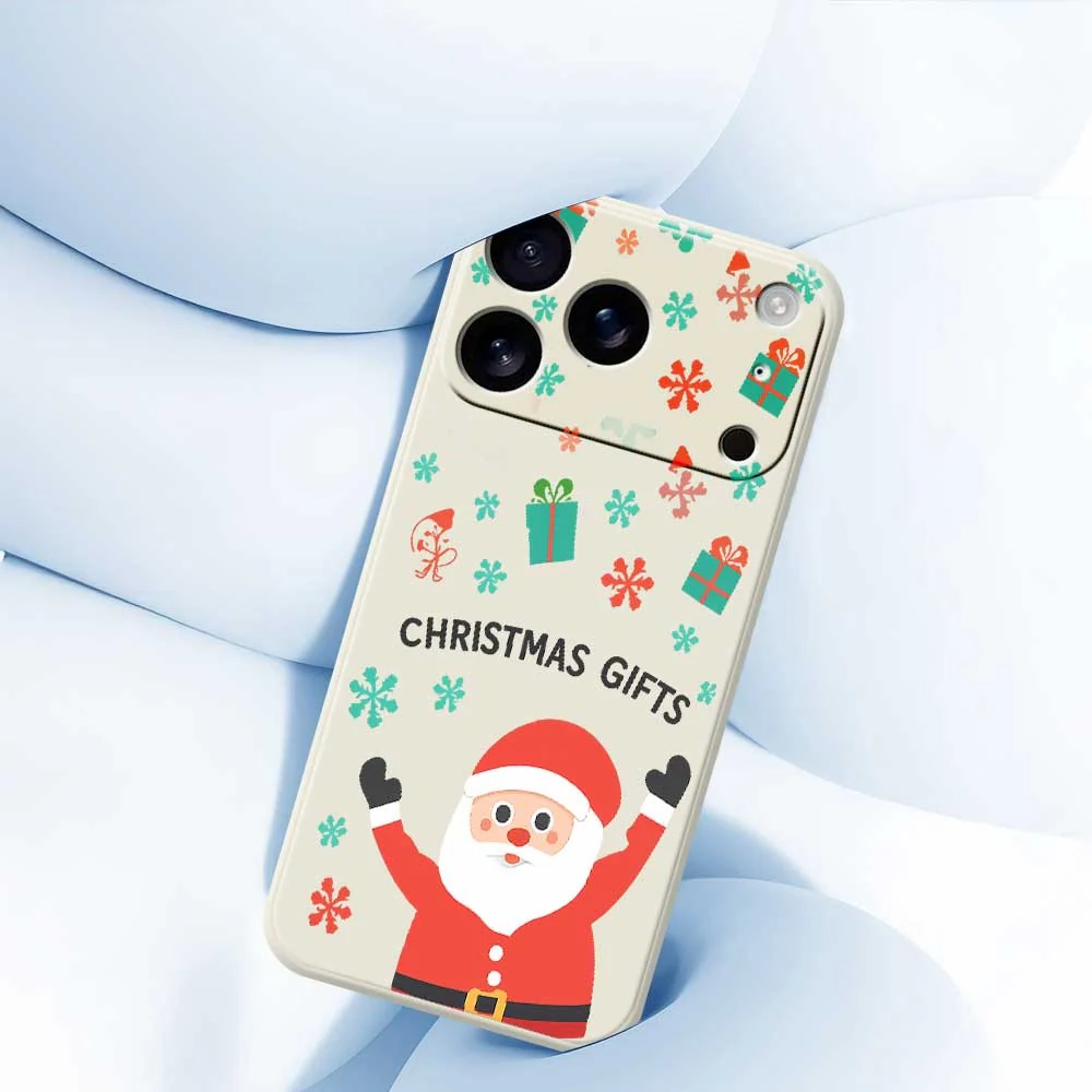For iPhone 17 Pro Max Case Christmas Gifts Pattern Printing Straight Edge TPU Phone Back Cover - Green - Image 5