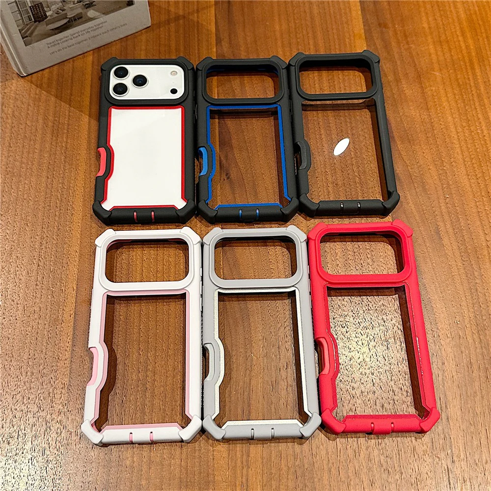 For iPhone 17 Pro Max Case Clear Detachable 2 in 1 Shockproof TPU + PC Phone Back Cover - Pink - Image 7