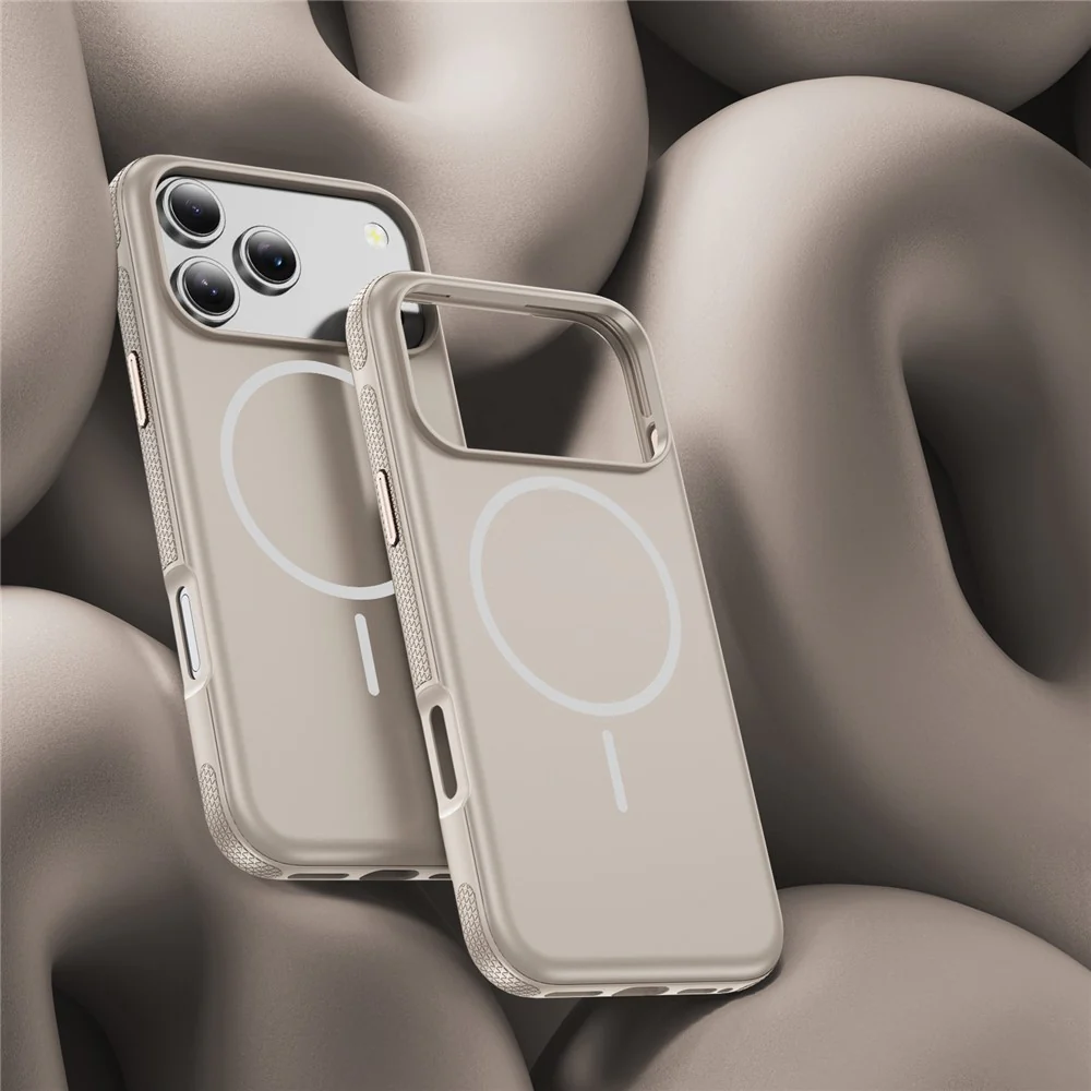 For iPhone 17 Pro Max Case Compatible with MagSafe 2.8mm PC + 2.2mm TPU Shockproof Hybrid Phone Cover - Grey - Image 8