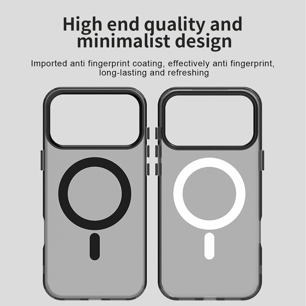 For iPhone 17 Pro Max Case Compatible with MagSafe Anti Drop Hybrid Phone Back Cover - Black - Image 5