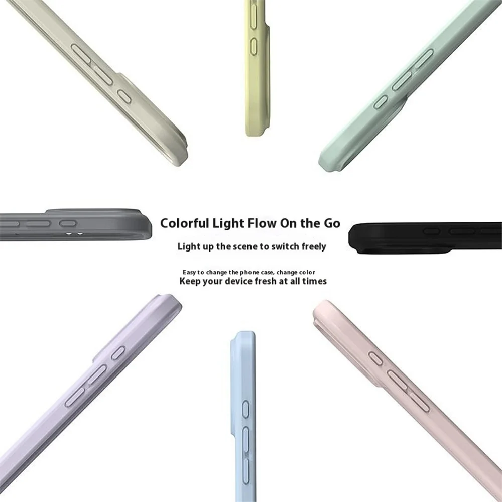 For iPhone 17 Pro Max Case Compatible with MagSafe PC + Liquid Silicone Phone Cover - Cream Yellow - Image 7