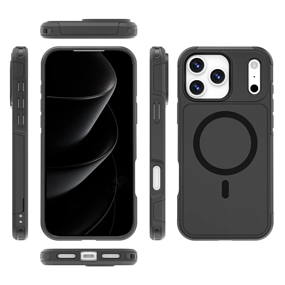For iPhone 17 Pro Max Case Compatible with MagSafe PC + TPU Anti-drop Phone Cover - Image 4