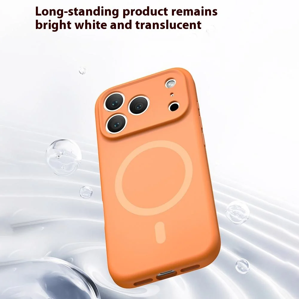 For iPhone 17 Pro Max Case Compatible with MagSafe Precision Fit PC + Liquid Silicone Protective Phone Cover - Baby Blue - Image 7