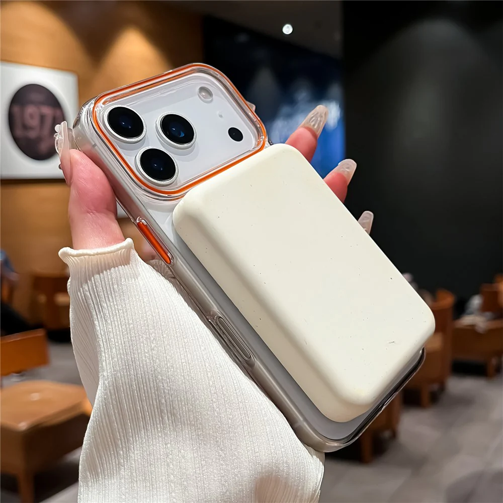 For iPhone 17 Pro Max Case Compatible with MagSafe Protective TPU + PC Phone Cover - Beige - Image 4