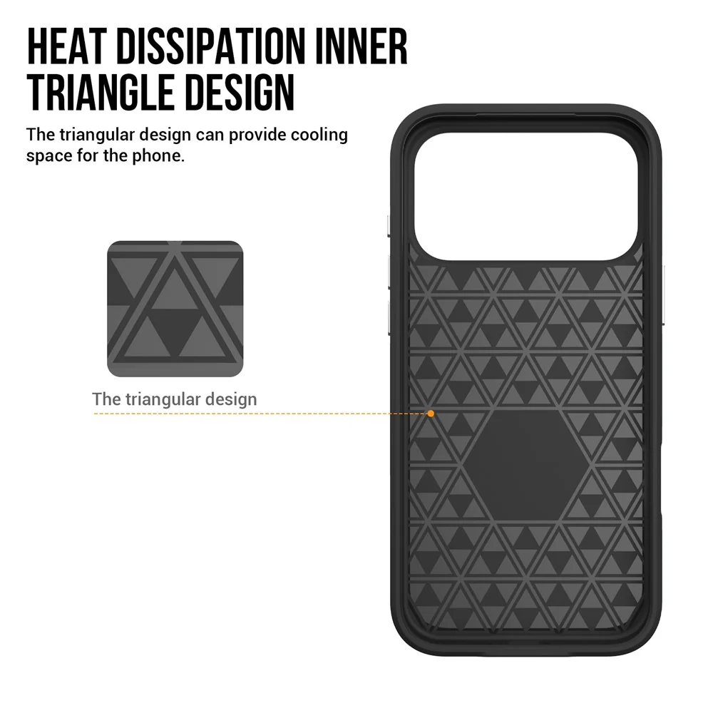 For iPhone 17 Pro Max Case Compatible with MagSafe Protective TPU+PC Phone Cover - Red - Image 2