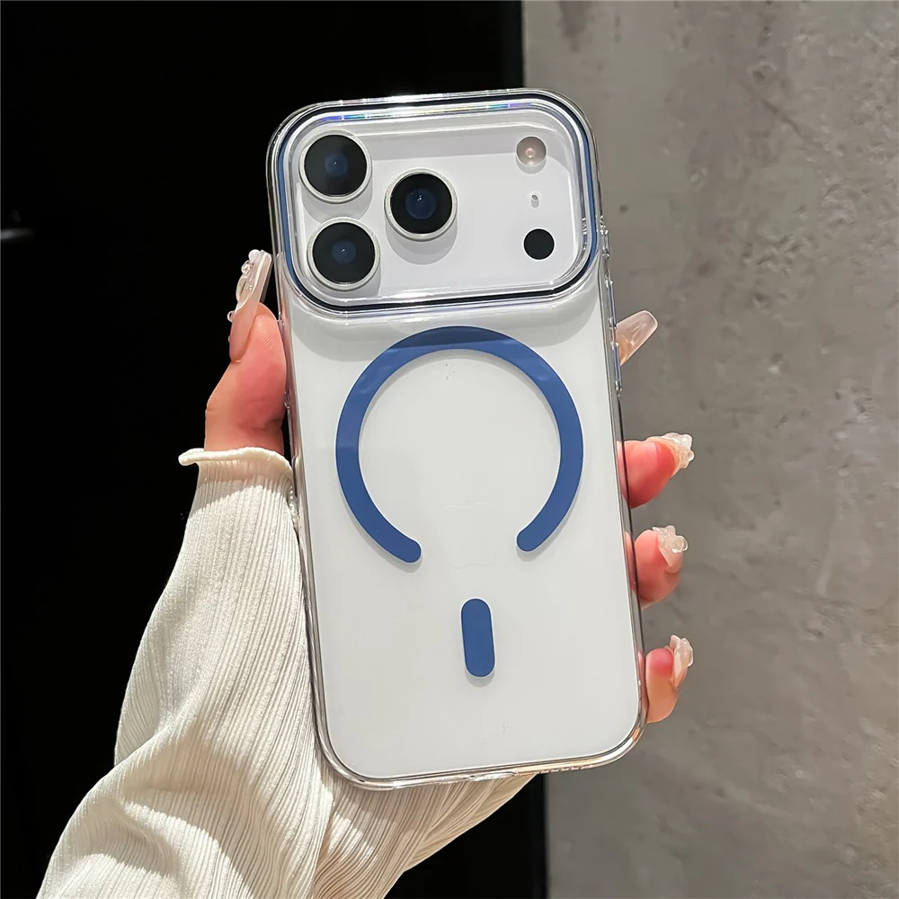 For iPhone 17 Pro Max Case Compatible with MagSafe Protective TPU + PC Phone Cover - Sapphire - Image 2