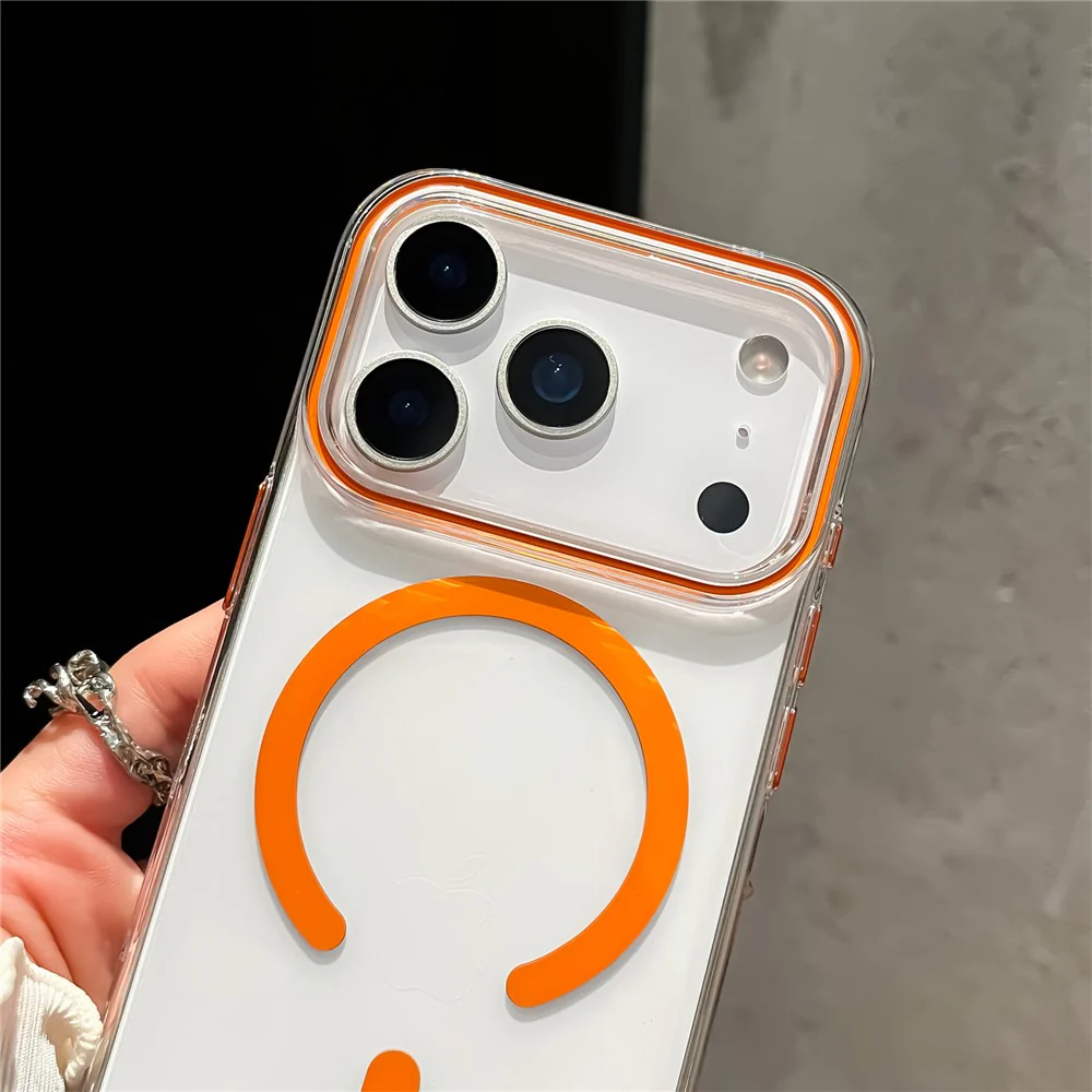 For iPhone 17 Pro Max Case Compatible with MagSafe Protective TPU + PC Phone Cover - White - Image 5
