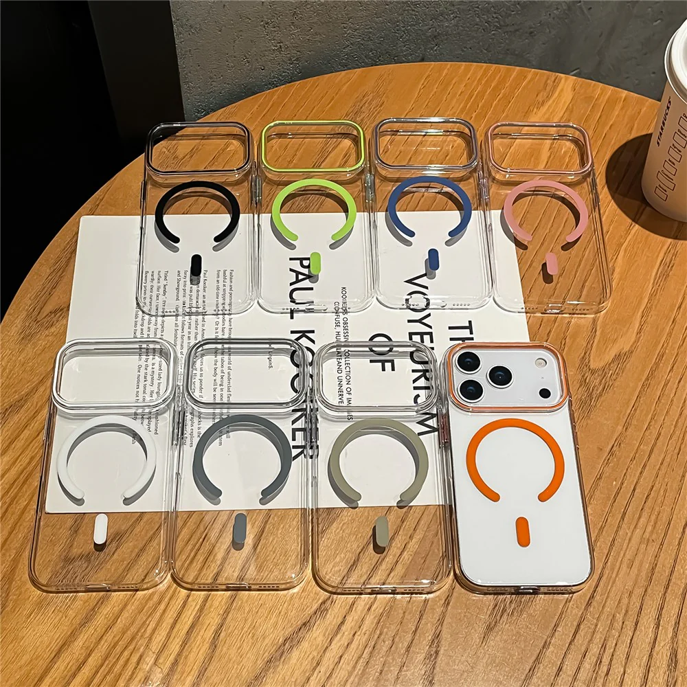 For iPhone 17 Pro Max Case Compatible with MagSafe Protective TPU + PC Phone Cover - White - Image 8
