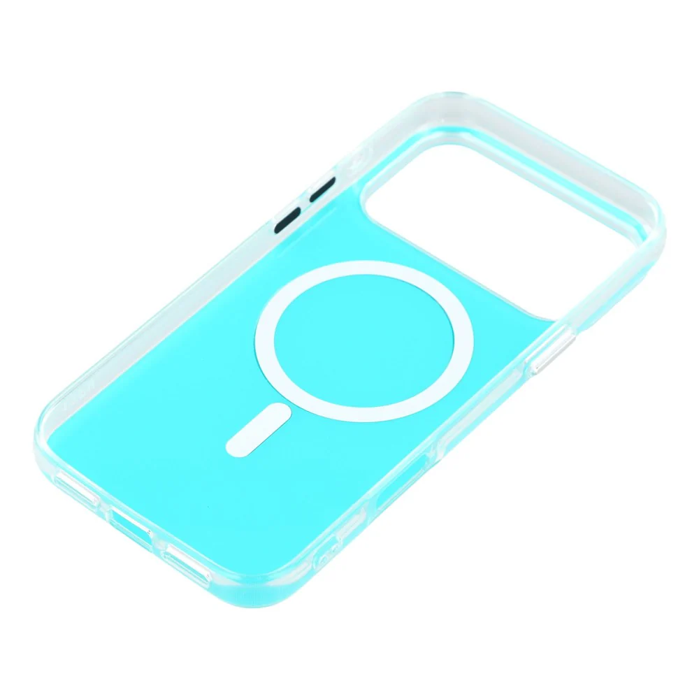 For iPhone 17 Pro Max Case Compatible with MagSafe TPU + PC Iridescent Aesthetic Phone Cover - Blue - Image 7