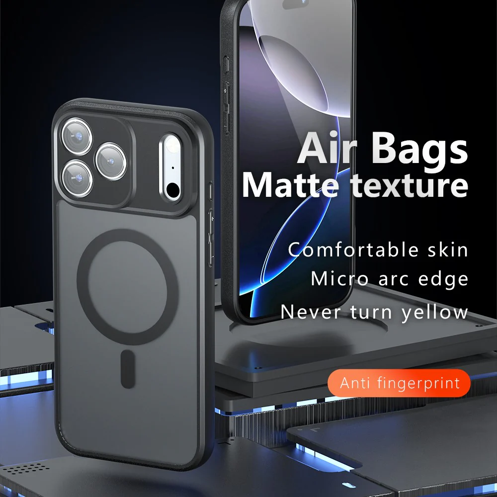 For iPhone 17 Pro Max Case Compatible with MagSafe TPU+PC Matte Phone Cover - Image 3