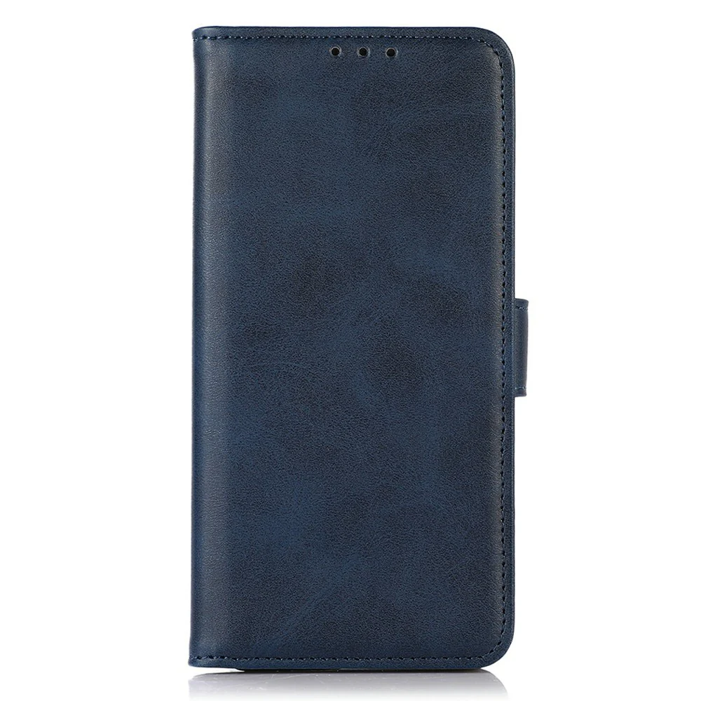 For iPhone 17 Pro Max Case Cowhide Texture Leather Wallet Phone Cover with Stand - Blue - Image 6