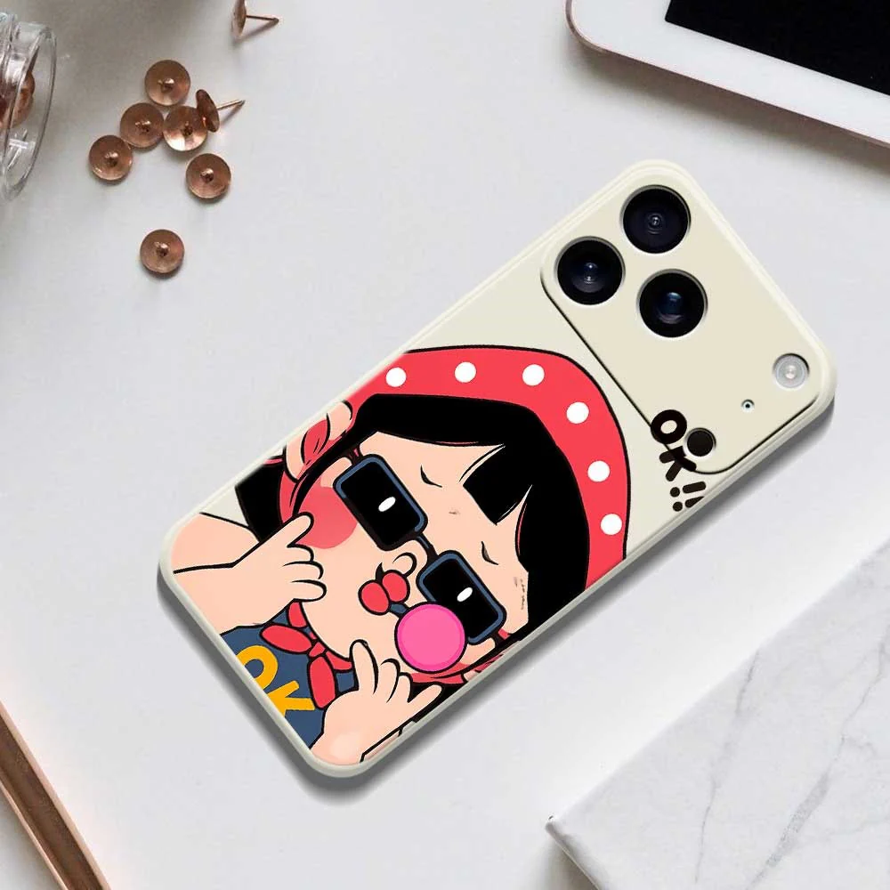 For iPhone 17 Pro Max Case Cute Kid Pattern Printing Straight Edge TPU Phone Back Cover - Black - Image 8