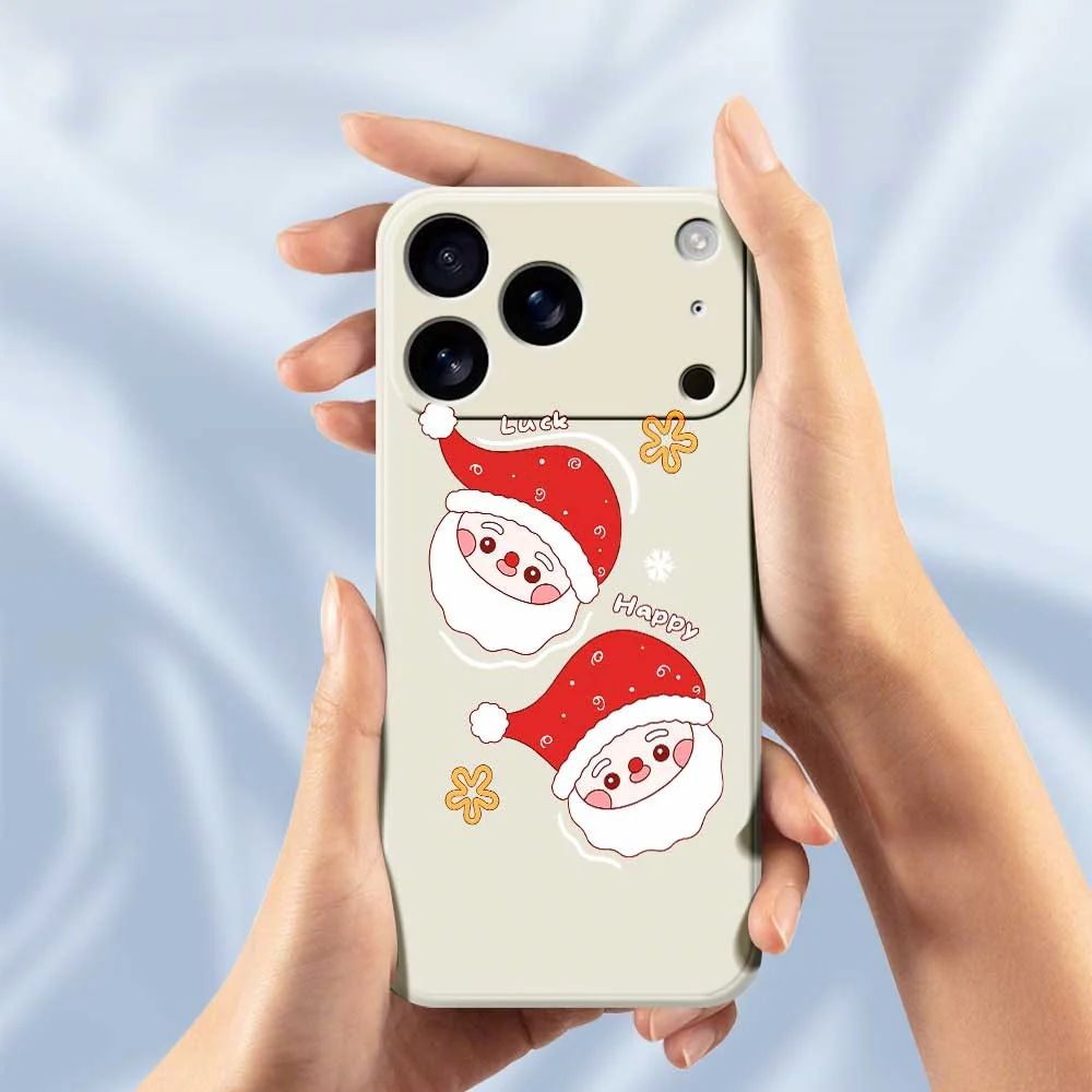 For iPhone 17 Pro Max Case Cute Santa Claus Pattern Printing Straight Edge TPU Phone Back Cover - Purple - Image 4