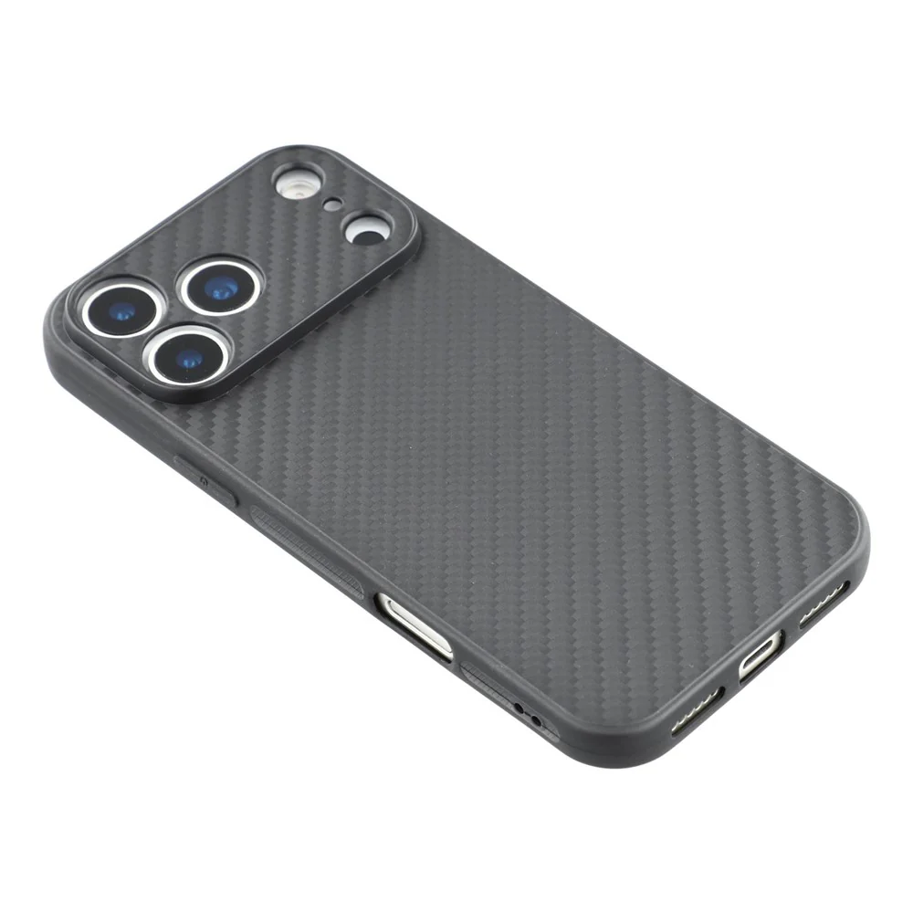 For iPhone 17 Pro Max Case Flexible TPU Carbon Fiber Texture Shockproof Phone Cover - Image 4