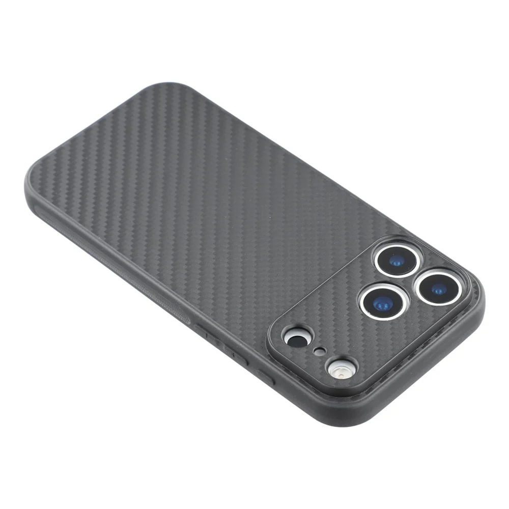 For iPhone 17 Pro Max Case Flexible TPU Carbon Fiber Texture Shockproof Phone Cover - Image 5