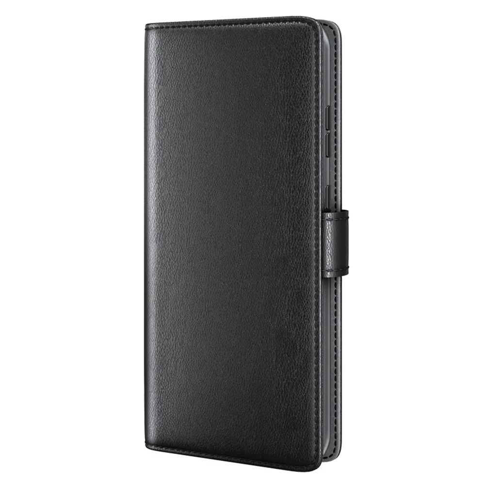 For iPhone 17 Pro Max Case Genuine Split Leather Wallet Stand Phone Cover - Black - Image 7