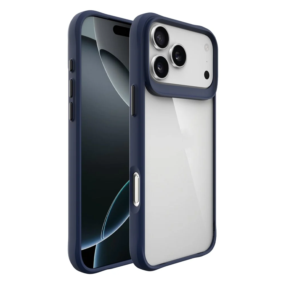 For iPhone 17 Pro Max Case Hybrid Hard PC Soft TPU Shockproof Phone Cover - Blue