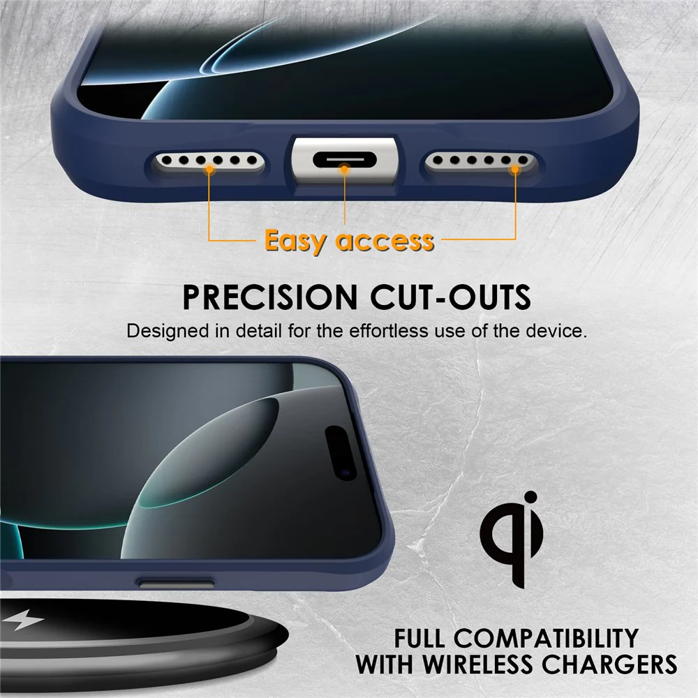 For iPhone 17 Pro Max Case Hybrid Hard PC Soft TPU Shockproof Phone Cover - Blue - Image 2