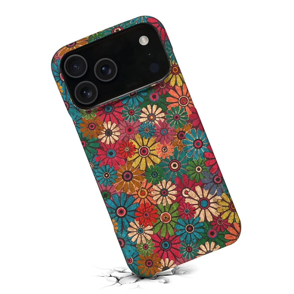 For iPhone 17 Pro Max Case Pattern Printed PU Leather + PC Phone Cover - Green - Image 4