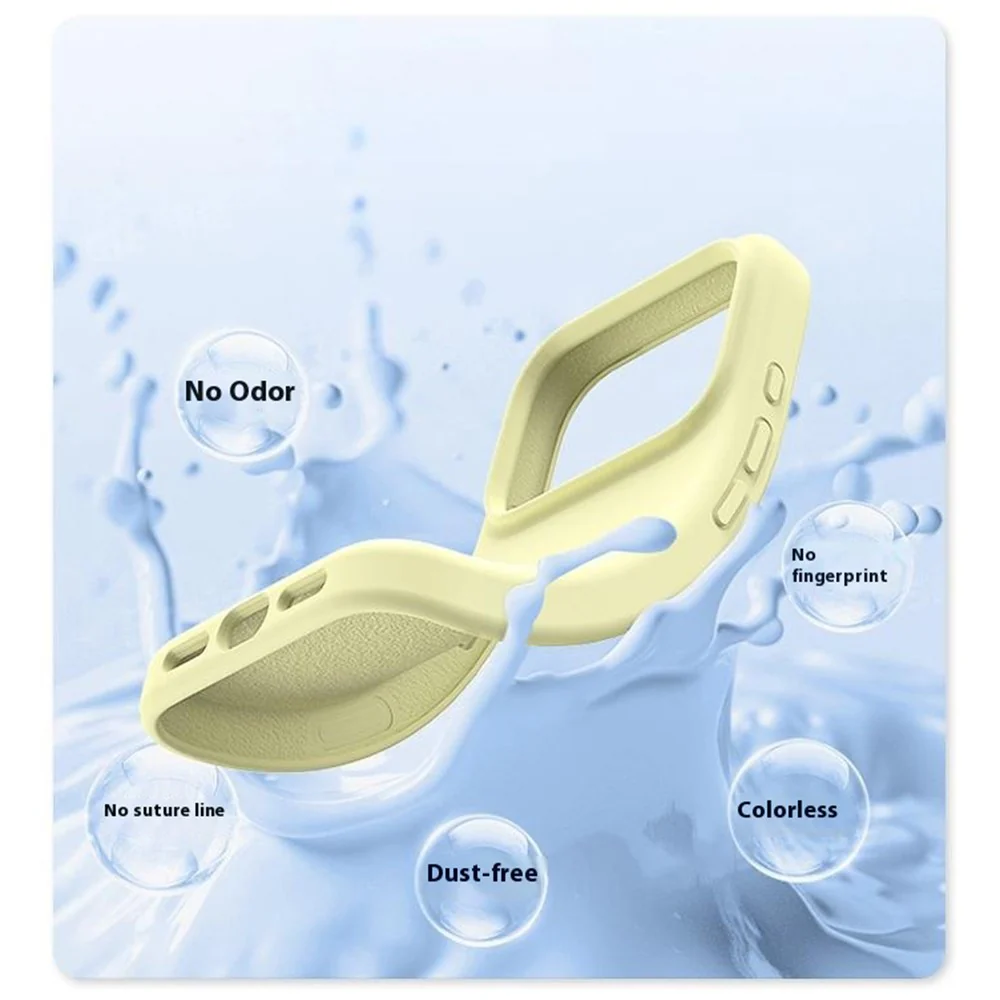 For iPhone 17 Pro Max Case PC + Liquid Silicone Anti-Scratch Lining Phone Cover - Cream Yellow - Image 6