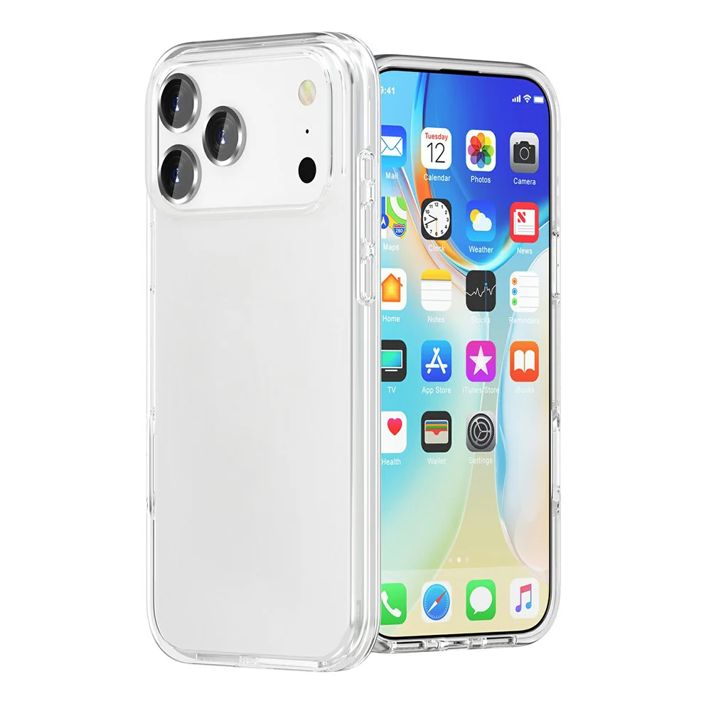 For iPhone 17 Pro Max Case PC + TPU Shockproof Clear Phone Cover - Transparent - Image 5