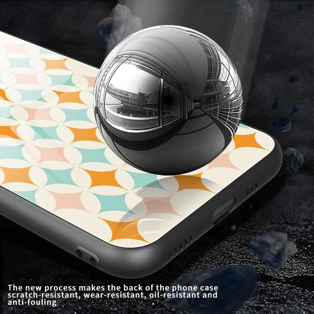 For iPhone 17 Pro Max Case PC TPU Tempered Glass Pattern Printing Anti Drop Phone Back Cover - B0245 - Image 5
