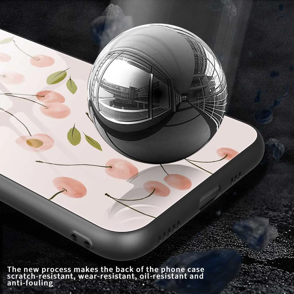 For iPhone 17 Pro Max Case PC TPU Tempered Glass Pattern Printing Anti Drop Phone Back Cover - B0252 - Image 5