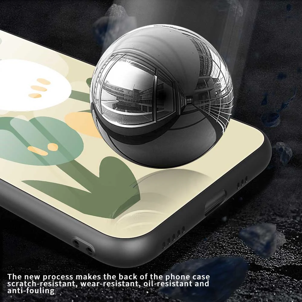 For iPhone 17 Pro Max Case PC TPU Tempered Glass Pattern Printing Shockproof Phone Back Cover - B0325 - Image 5