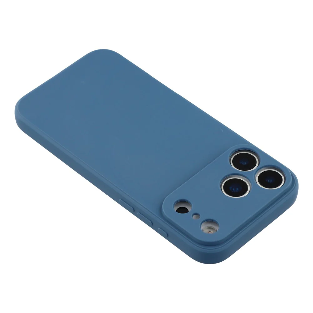 For iPhone 17 Pro Max Case Precise Cutouts Straight Edge TPU Shockproof Phone Cover - Sapphire - Image 4