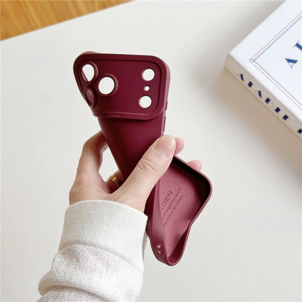 For iPhone 17 Pro Max Case Precision Cutout TPU Protective Phone Cover - Wine Red - Image 2