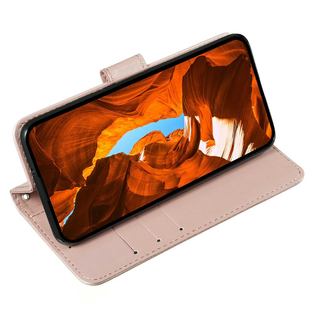 For iPhone 17 Pro Max Case PU Leather Flip Phone Cover Wallet Card Slot Holder - Rose Gold - Image 2