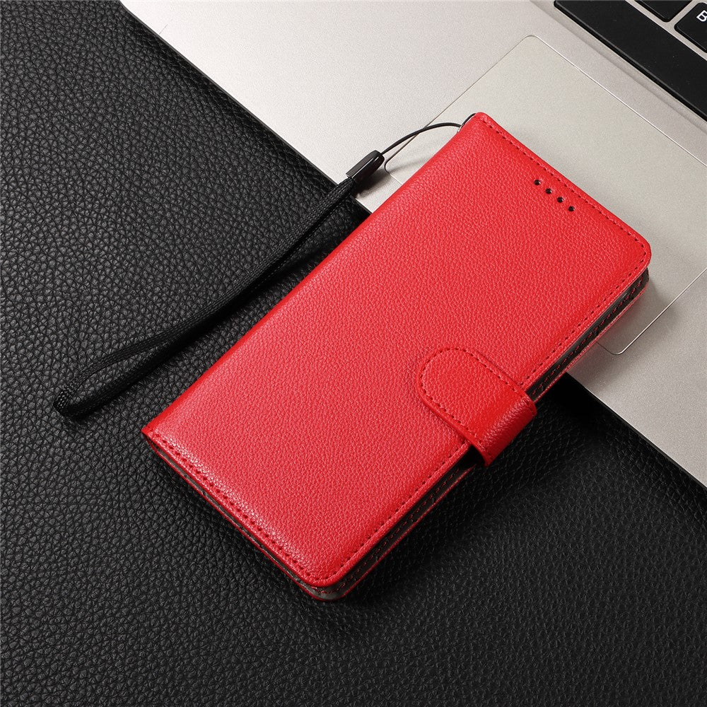 For iPhone 17 Pro Max Case RFID Blocking 3 Card Slots PU Leather Phone Cover with Wrist Strap - Red - Image 6