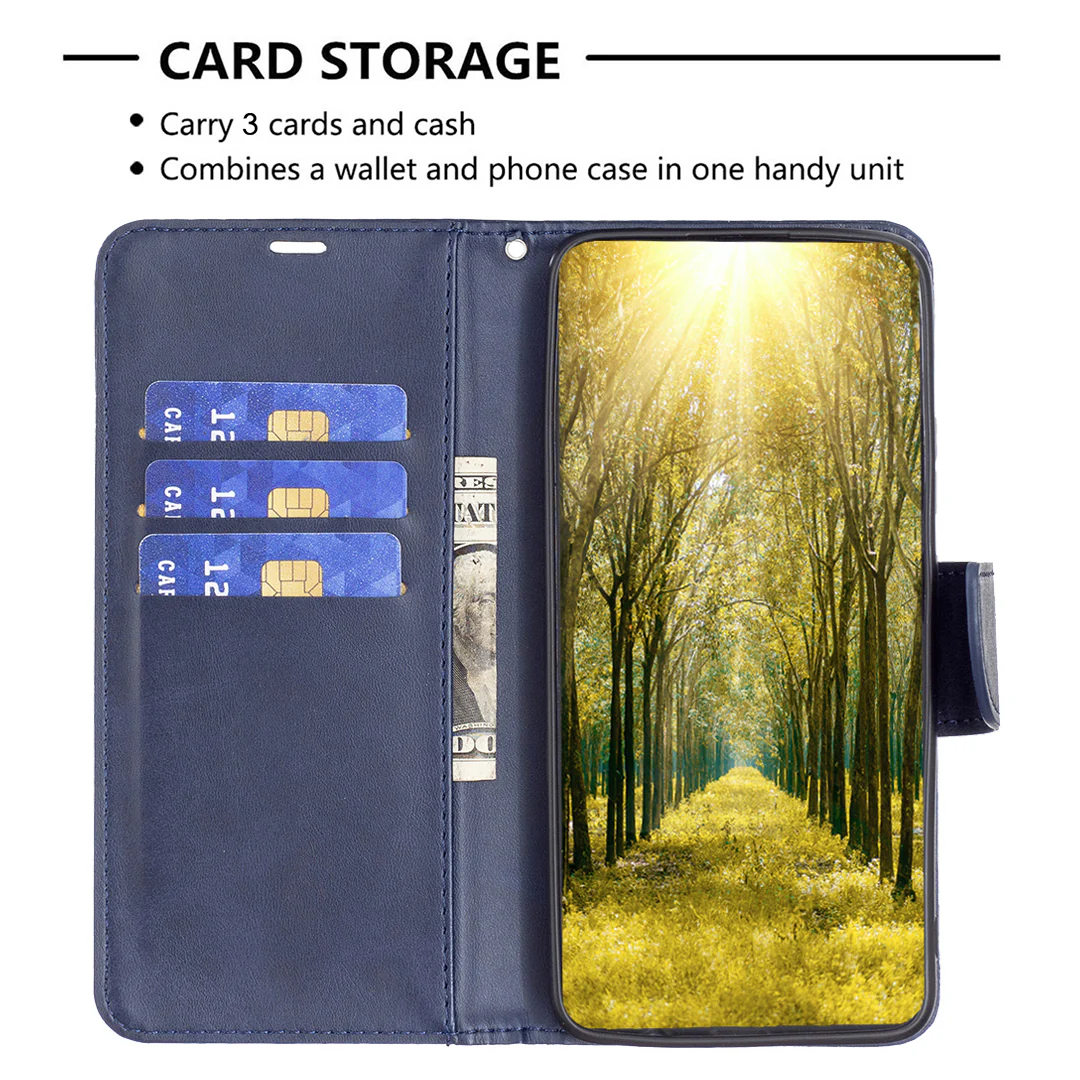For iPhone 17 Pro Max Case Shockproof PU Leather Cover with Wallet Card Slots - Blue - Image 6