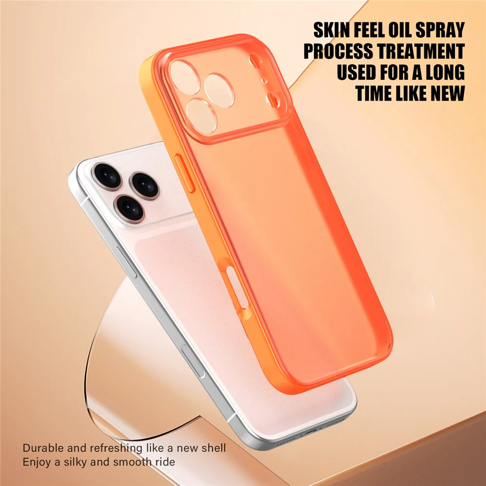 For iPhone 17 Pro Max Case Skin Feel Frosted PC + TPU Protective Phone Cover - White - Image 2