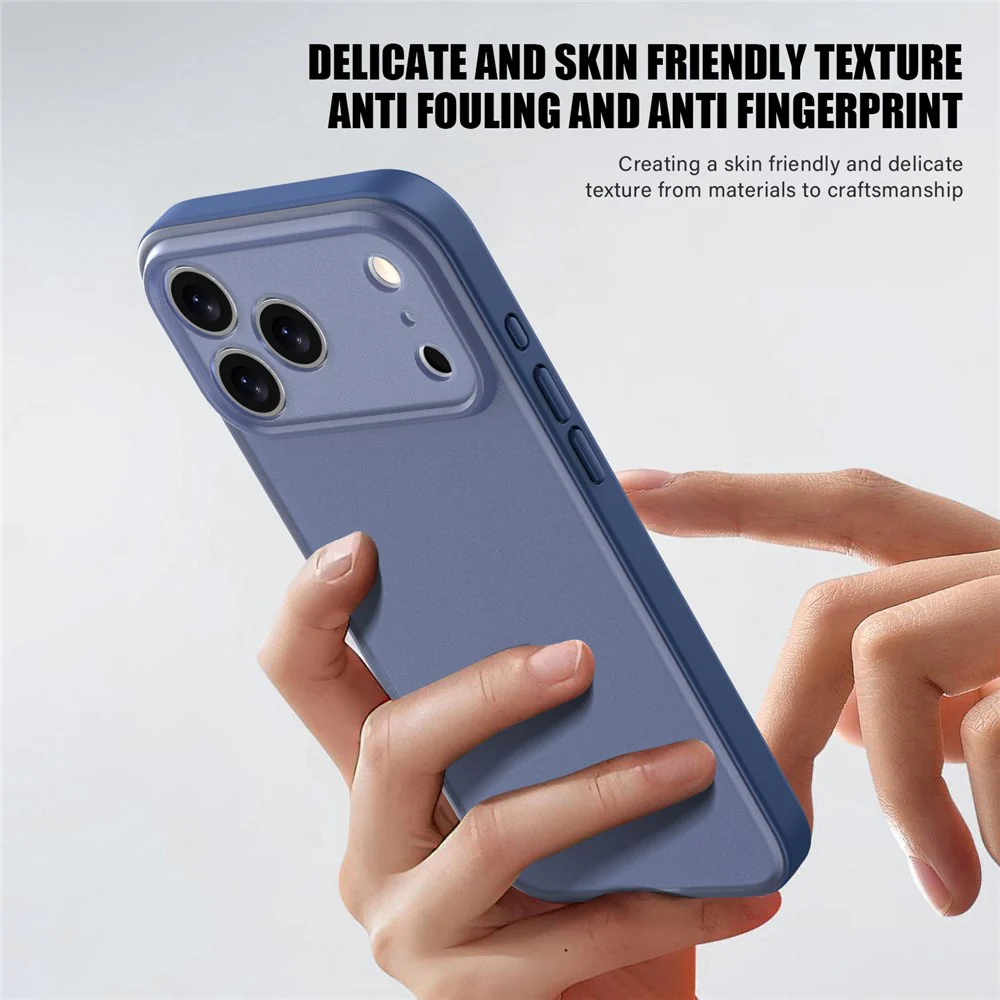 For iPhone 17 Pro Max Case Skin Feel Frosted PC + TPU Protective Phone Cover - White - Image 6