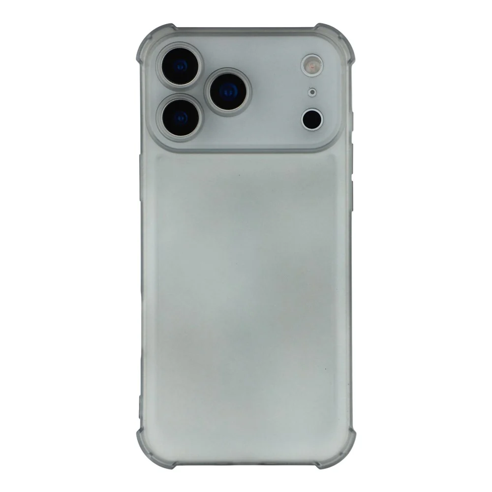 For iPhone 17 Pro Max Case Skin Touch Matte TPU Phone Back Cover Precise Cutouts - Transparent Black - Image 3