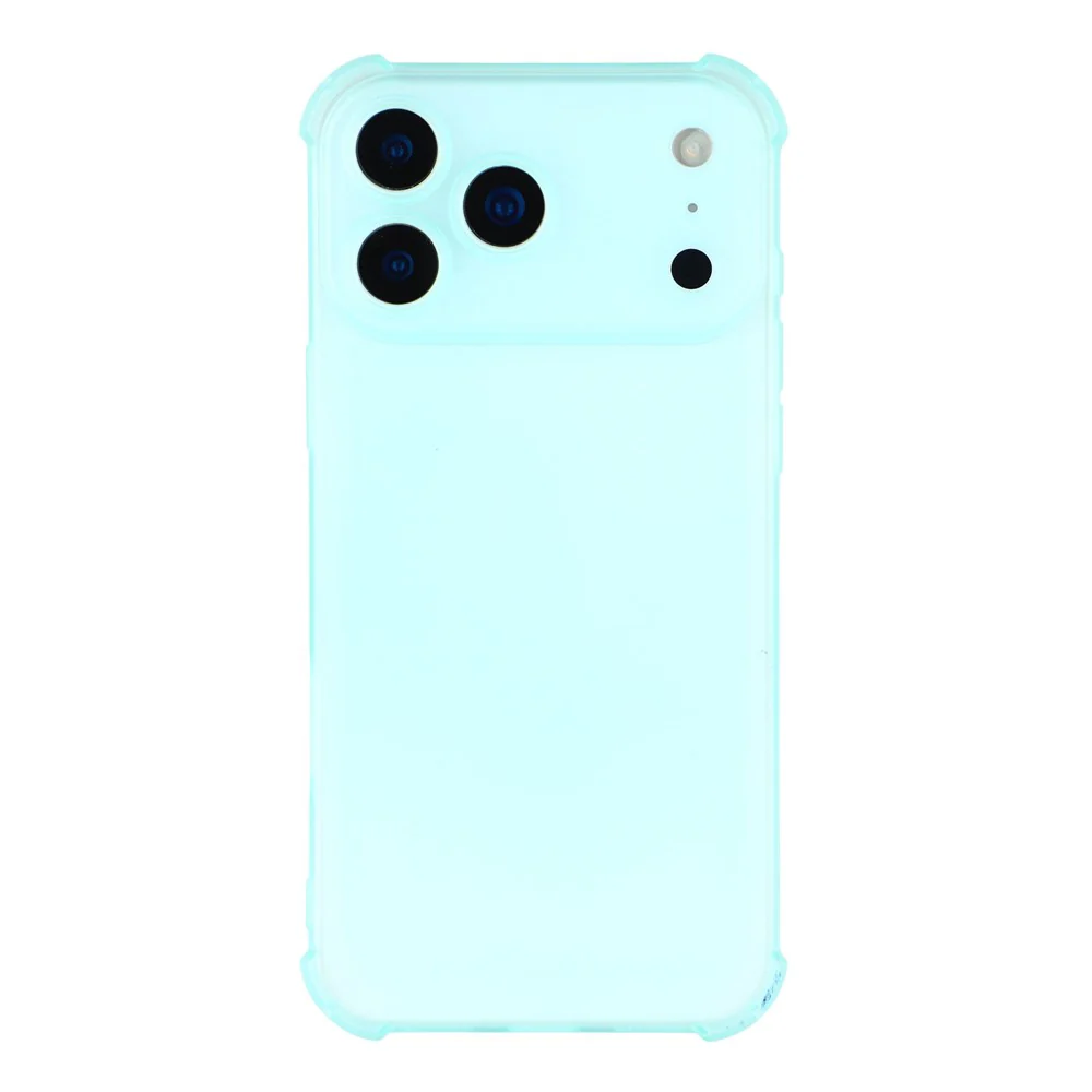 For iPhone 17 Pro Max Case Skin Touch Matte TPU Phone Back Cover Precise Cutouts - Transparent Green - Image 3